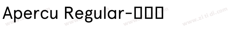Apercu Regular字体转换